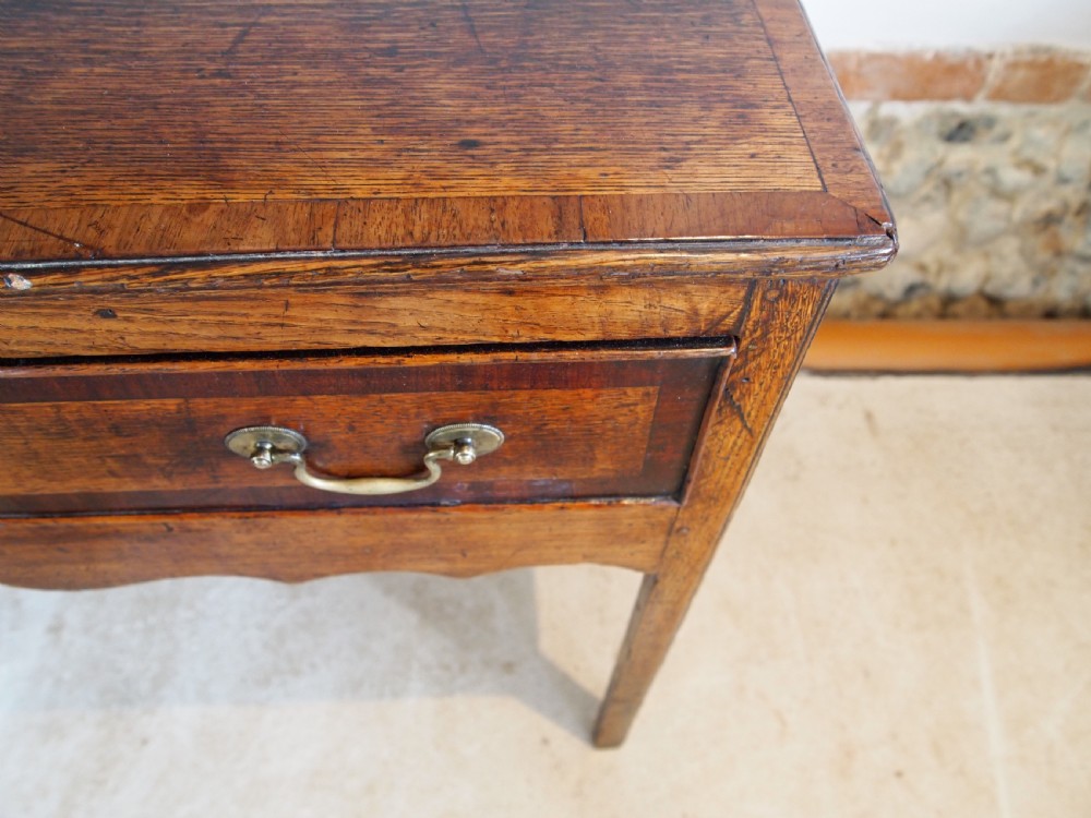 Table Lowboy Superb George III Oak Sheraton c1780 View XVII