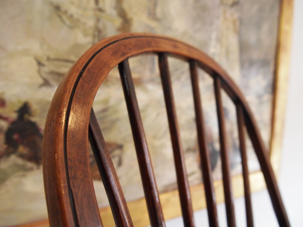 Chair very rare Early Victorian Child's stick back Windsor armchair c1840 View IV
