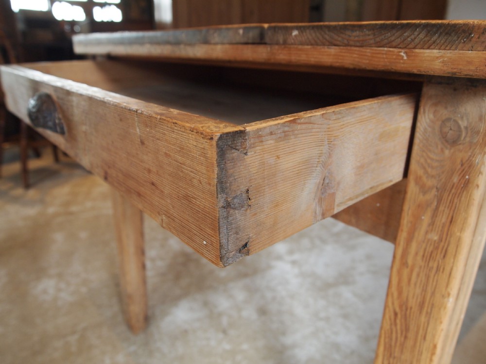 Table George IV Pine farmhouse refectory dining c1820 View IV