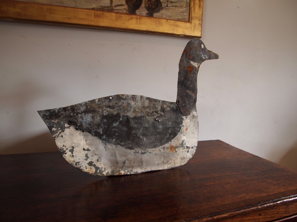 Decoy Goose American metal folk art Tripp city So Dakota c1920 View VI