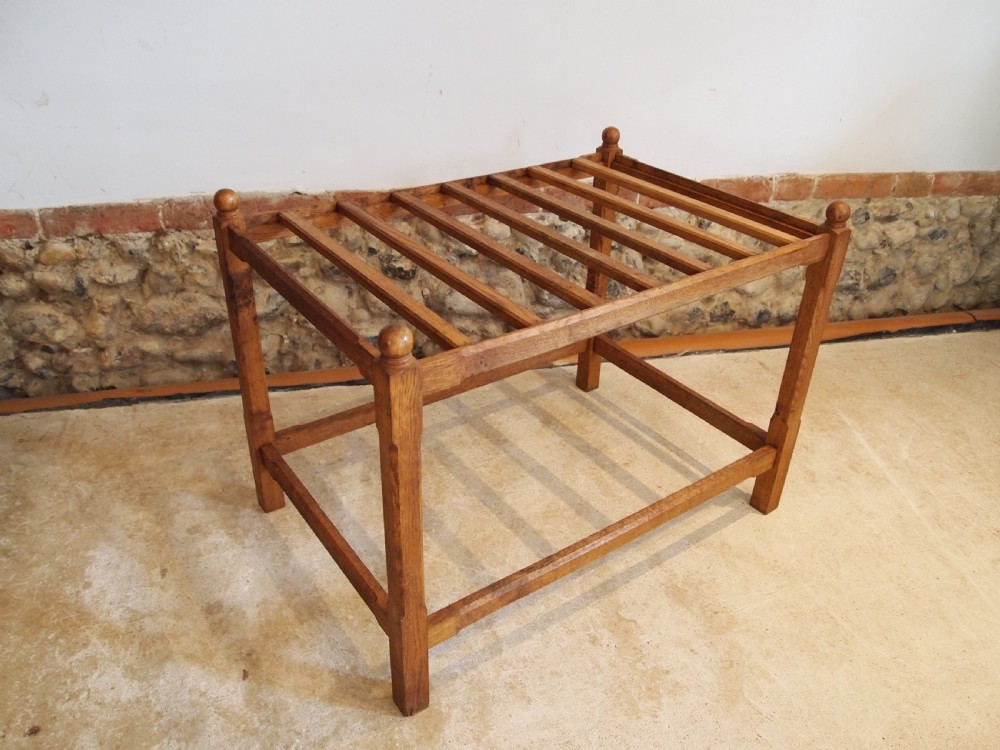 Luggage stand Oak large c1920