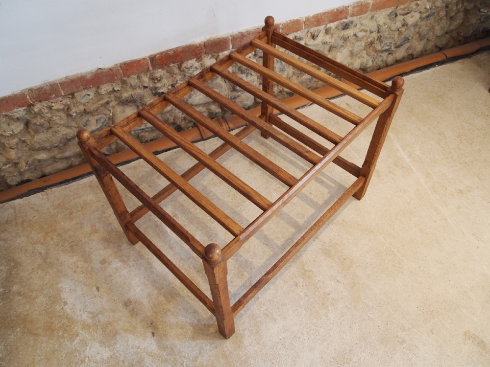 Luggage stand Oak large c1920 View IV