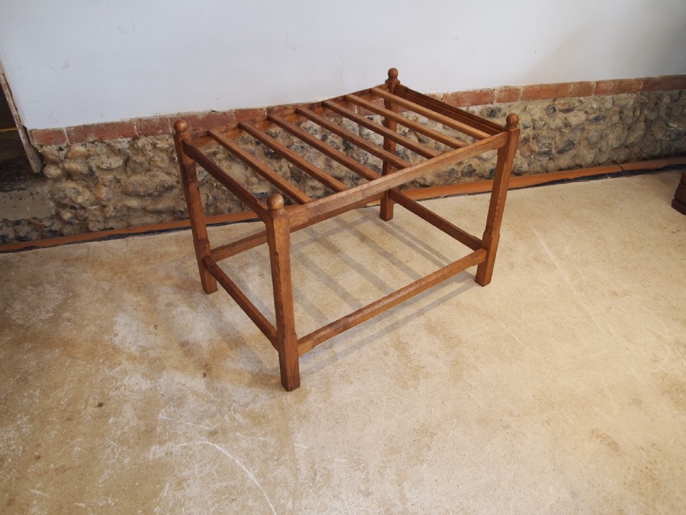 Luggage stand Oak large c1920 View VI