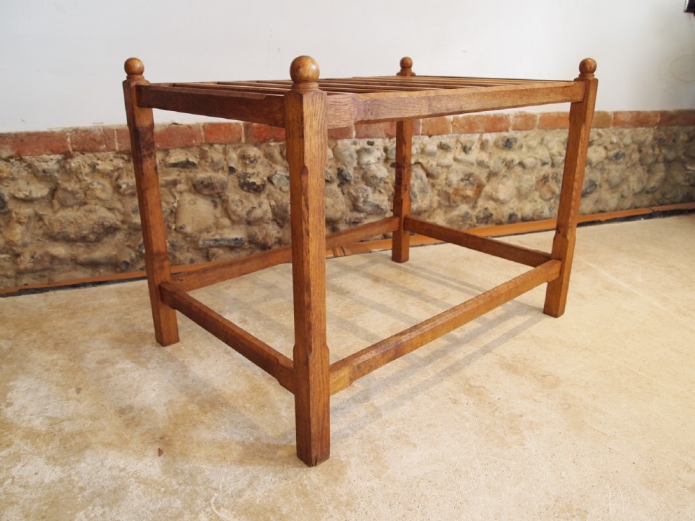 Luggage stand Oak large c1920 View VIII