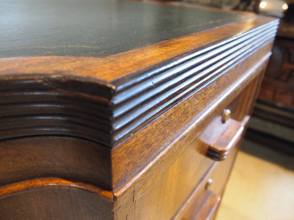 Desk Stunning Art Deco Mahogany Partners desk c1925 View XII