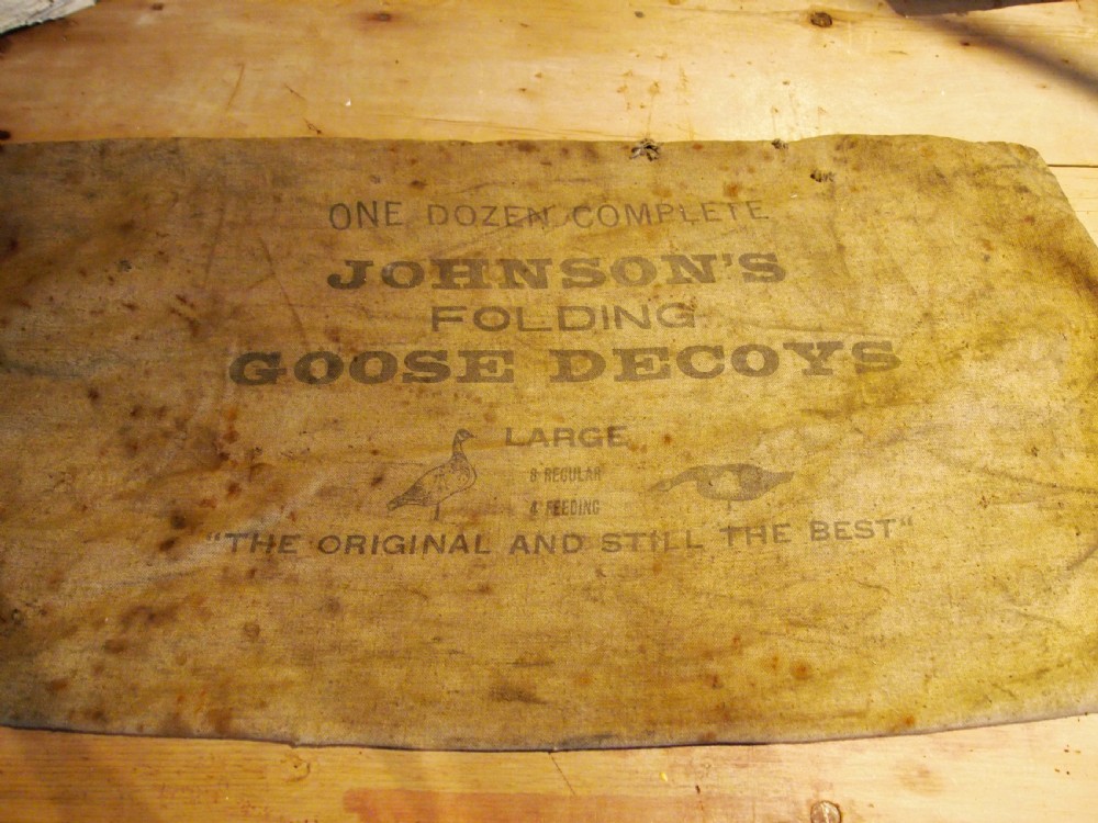 Decoy Geese rare WM R Johnson Seattle Wax card large c1920 View III