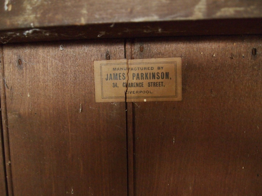 Chest of drawers stunning Arts and Crafts Ash James Parkinson Liverpool c1890 View XV