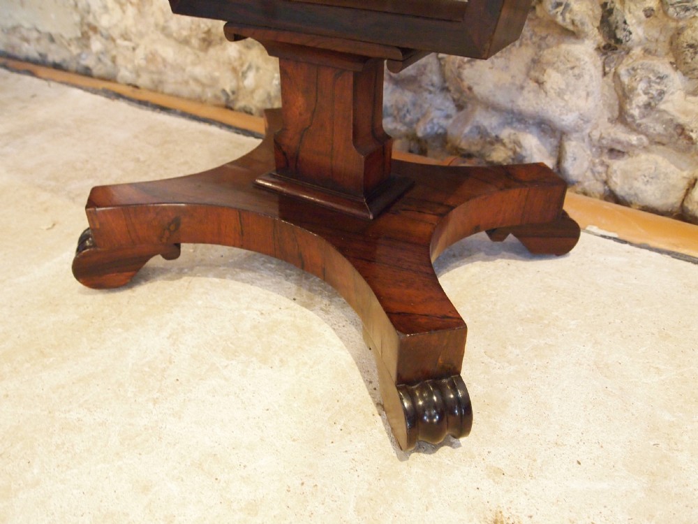 Table work sewing lamp hall side Regency Rosewood c1830 View IV