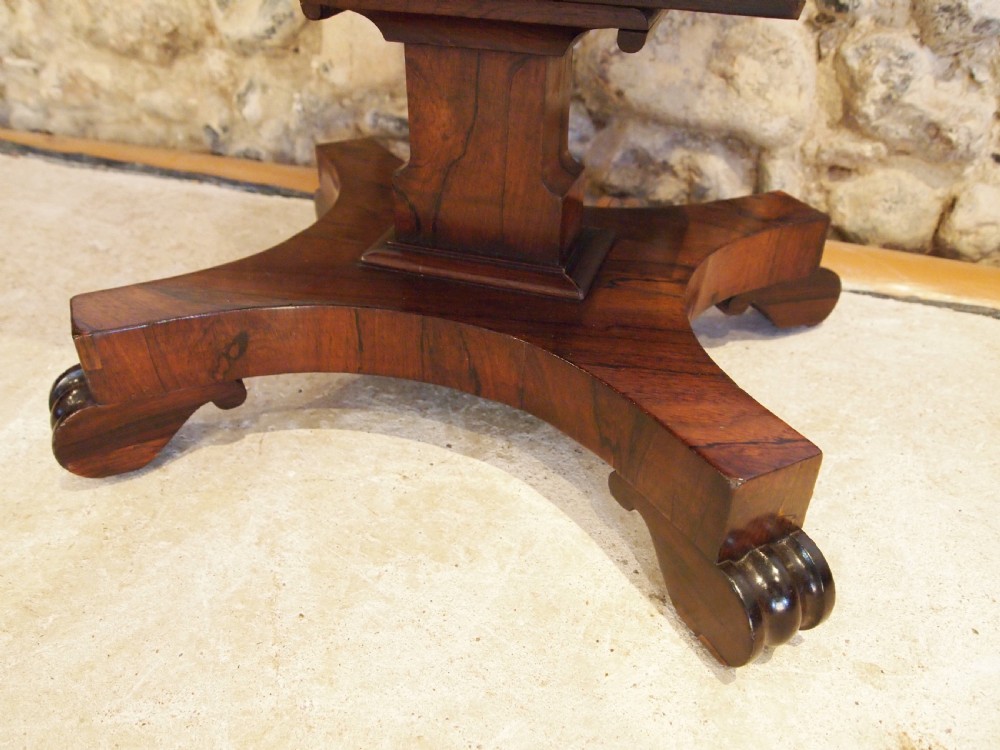 Table work sewing lamp hall side Regency Rosewood c1830 View IX