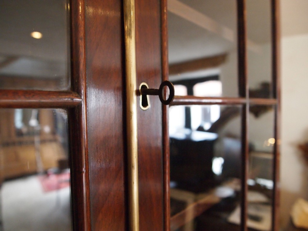 Bookcase secretaire Outstanding George III Mahogany Holkham Hall c1810 View VIII