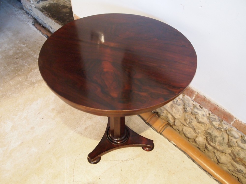 Table fine William IV Rosewood hall lamp side c1835