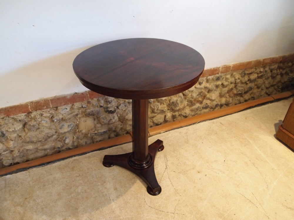 Table fine William IV Rosewood hall lamp side c1835 View IV