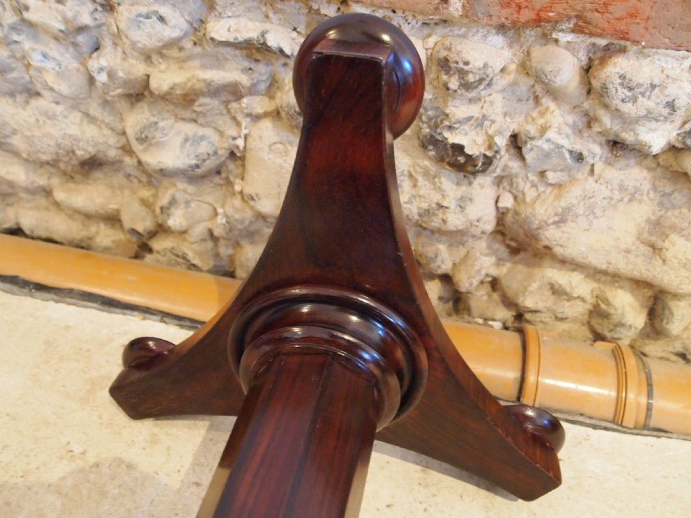Table fine William IV Rosewood hall lamp side c1835 View VI