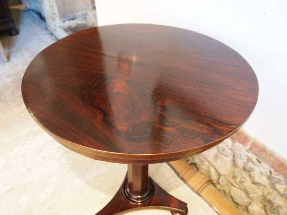 Table fine William IV Rosewood hall lamp side c1835 View X
