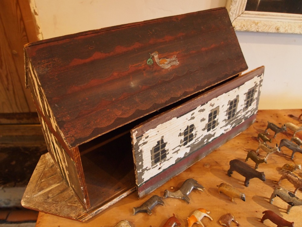 Noah's Ark rare Victorian period folk art 270 animals c1880 View IX