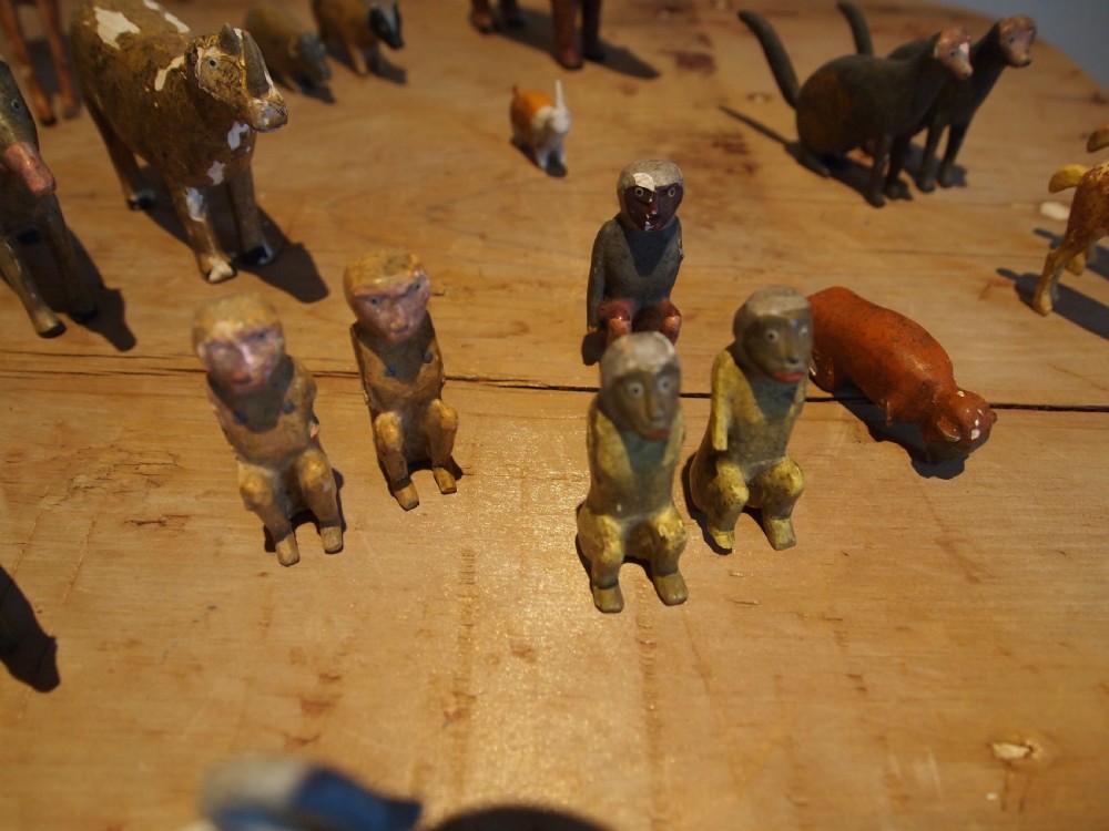 Noah's Ark rare Victorian period folk art 270 animals c1880 View XVII