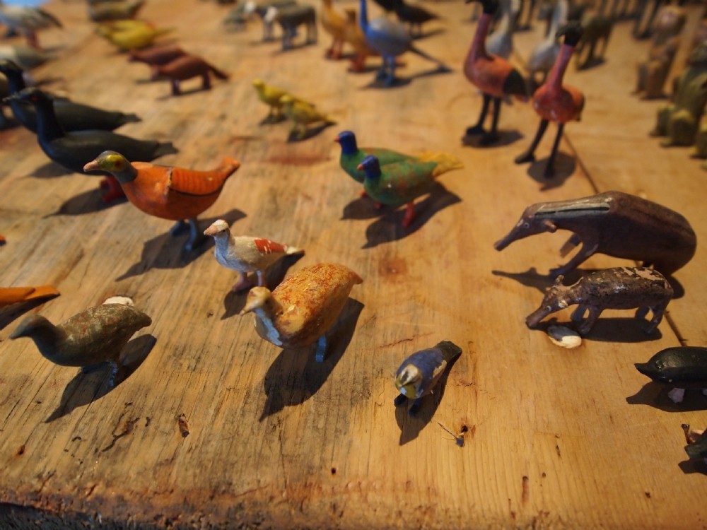 Noah's Ark rare Victorian period folk art 270 animals c1880 View XX