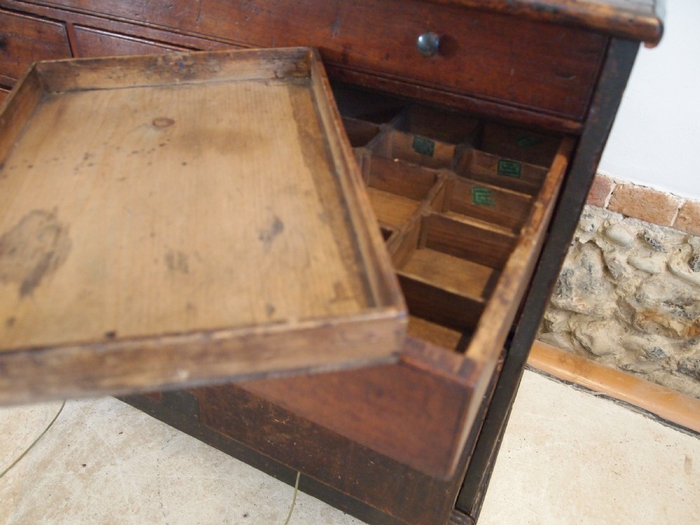 Chest of drawers rare Georgian engineers or carpenters chest c1790 View VII