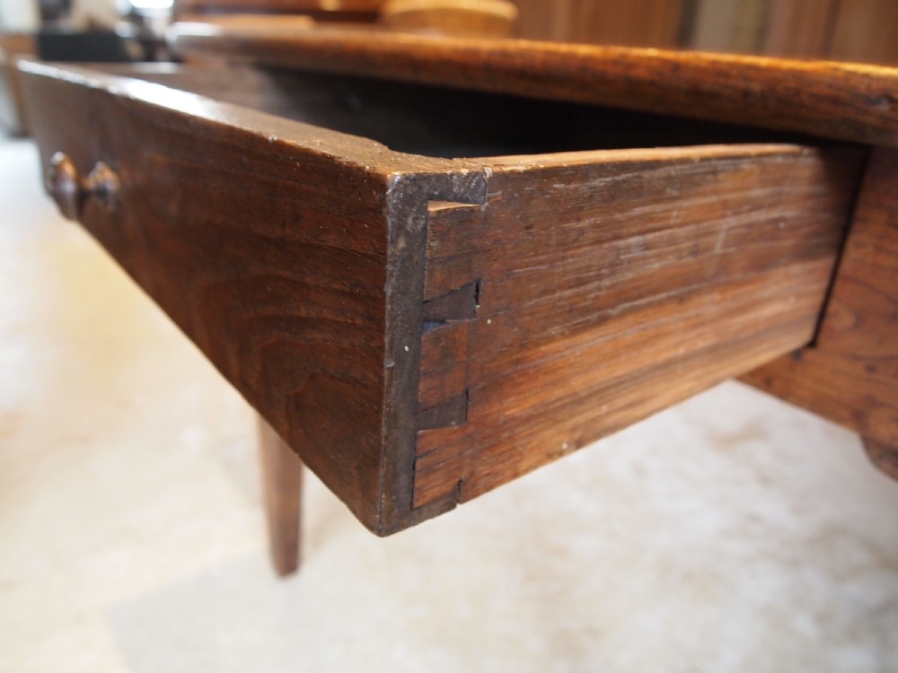 Table Rare Outstanding George III Ash refectory farmhouse dining c1790 View V