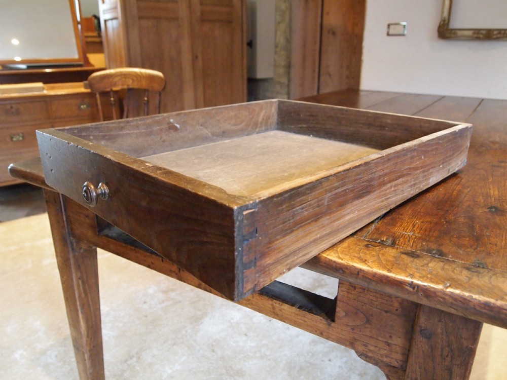 Table Rare Outstanding George III Ash refectory farmhouse dining c1790 View VI