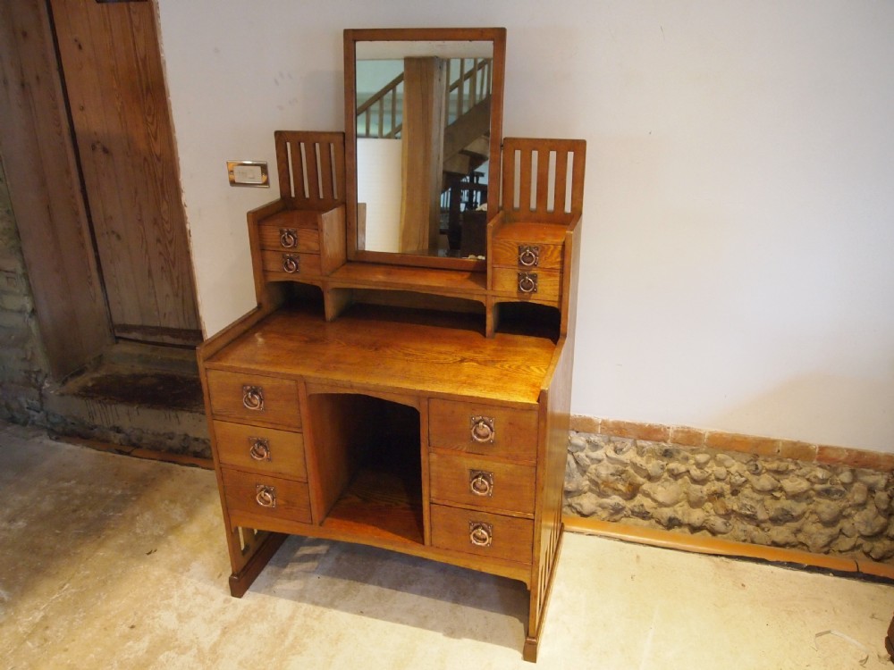 Dressing table rare Arts and Crafts Liberty & co Ash c1900