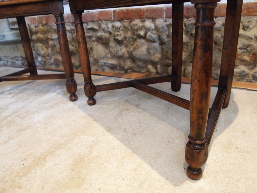 Chairs a rare pair of 19th c French Walnut Caquetoire chairs c1880 View V