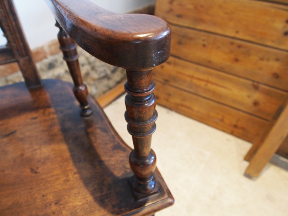 Chairs a rare pair of 19th c French Walnut Caquetoire chairs c1880 View X