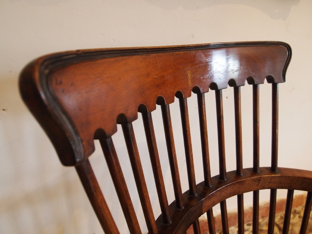 Chair fine Victorian swivel desk office chair Walnut c1890 View III