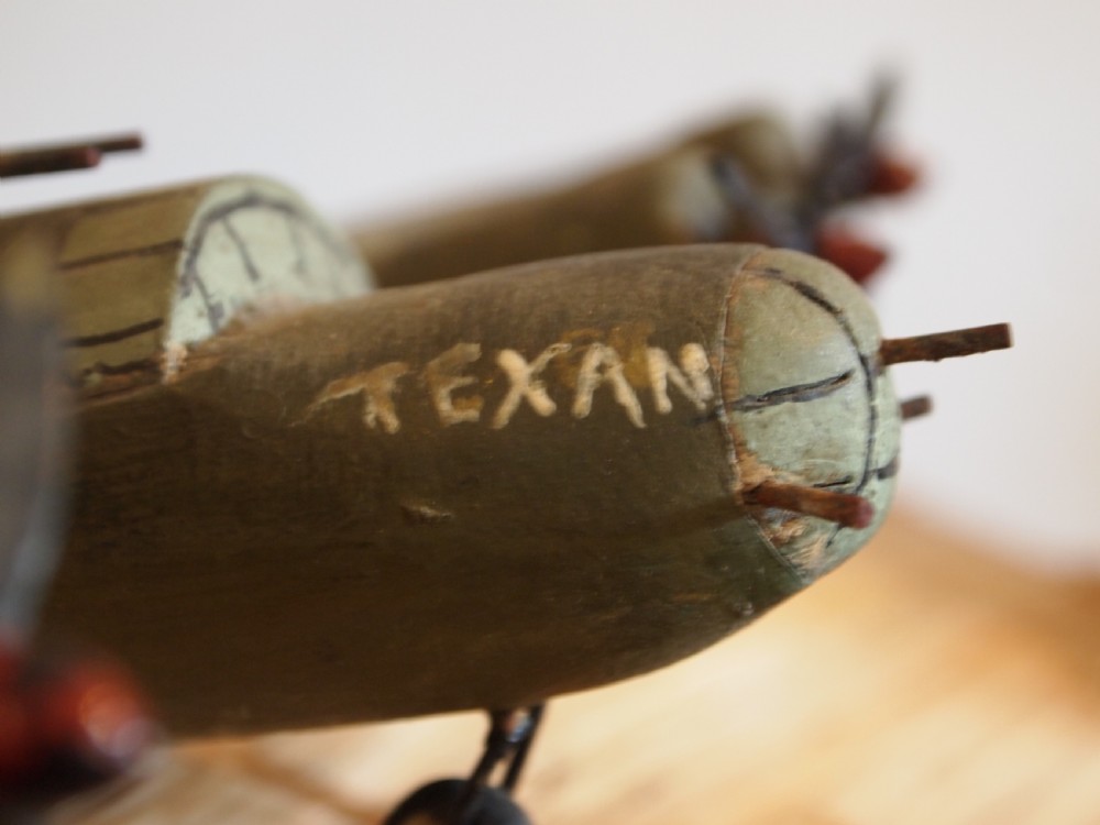 World war II planes scratch built naive folk art toys c1940 View VIII