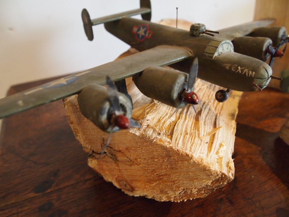 World war II planes scratch built naive folk art toys c1940 View XV