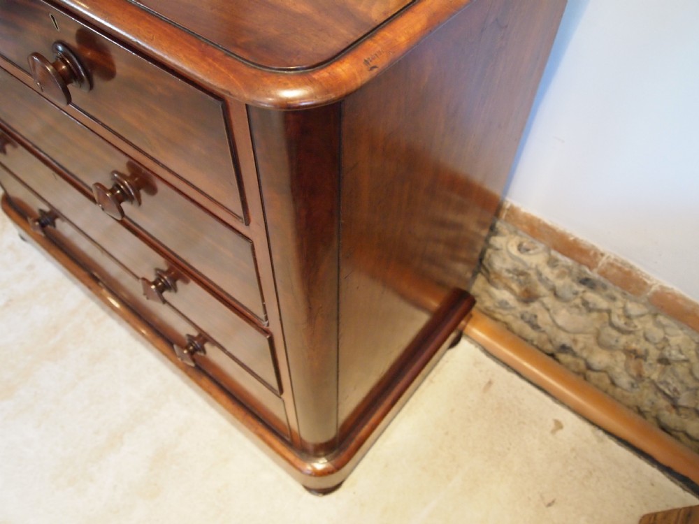 Chest of drawers stunning early Victorian Mahogany c1850 View XII