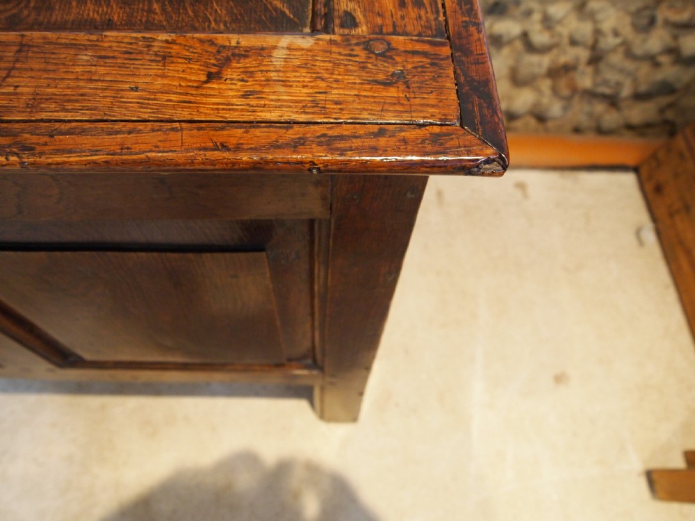 Coffer chest blanket box Queen Anne Oak c1700 View III