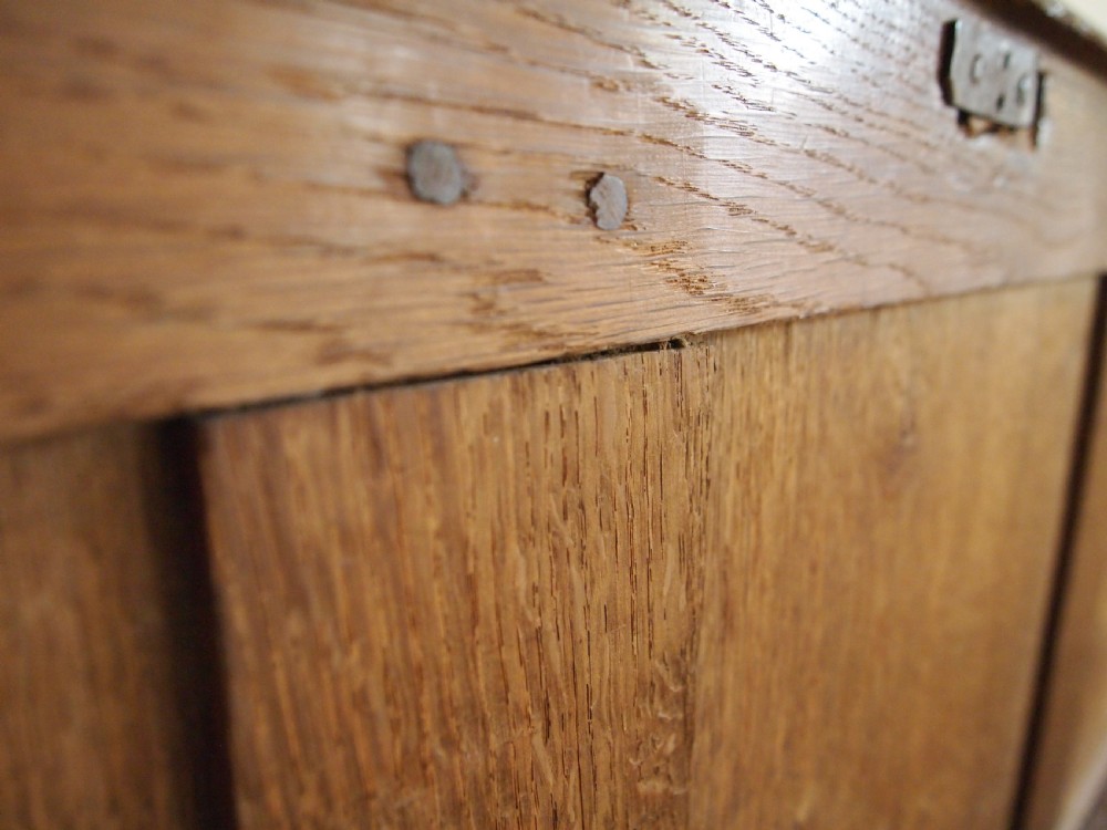 Coffer chest blanket box Queen Anne Oak c1700 View XIV