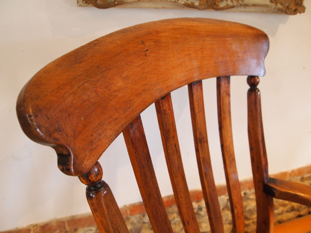 Chair stunning Beech, Ash and Elm Windsor Grandfather chair c1890 View VI