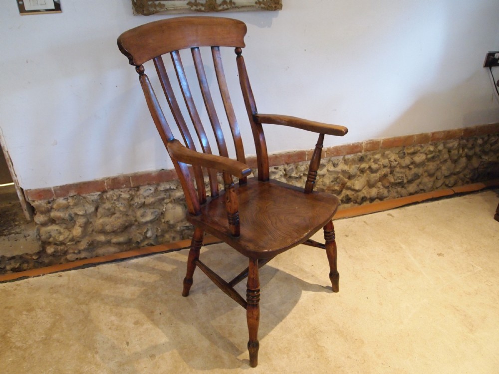Chair stunning Beech, Ash and Elm Windsor Grandfather chair c1890 View VII