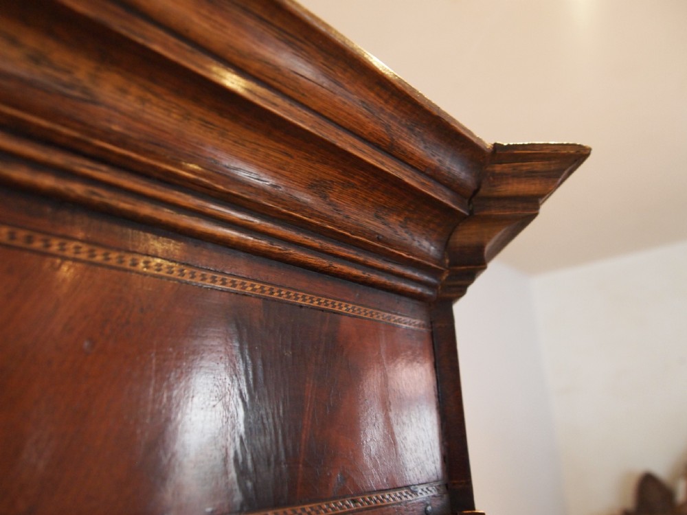Cupboard corner Fine quality George III Oak and Mahogany c1780 View IX