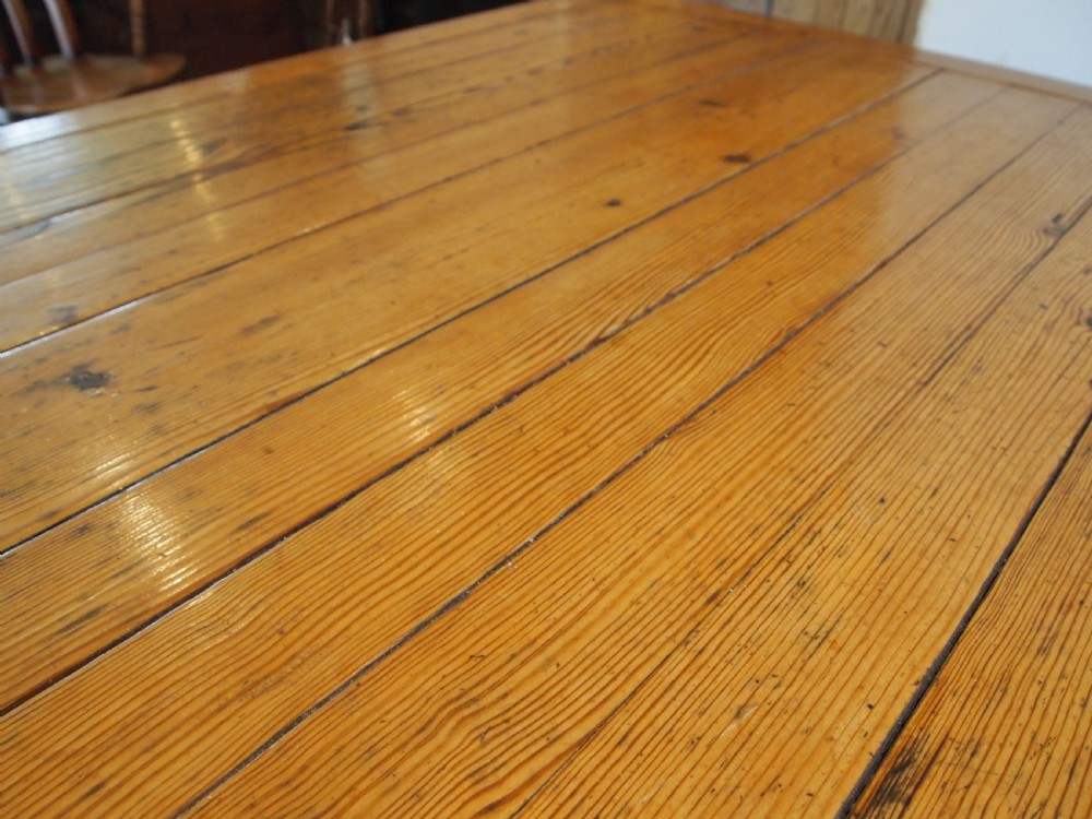 Outstanding Norfolk farmhouse refectory table George III c1820 View X