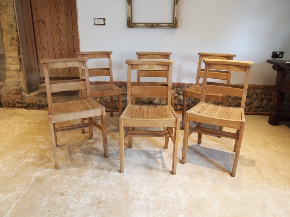 Chairs War Department chapel chairs kitchen dining Beech 6