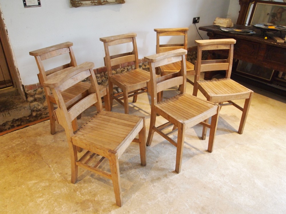 Chairs War Department chapel chairs kitchen dining Beech 6 View IV