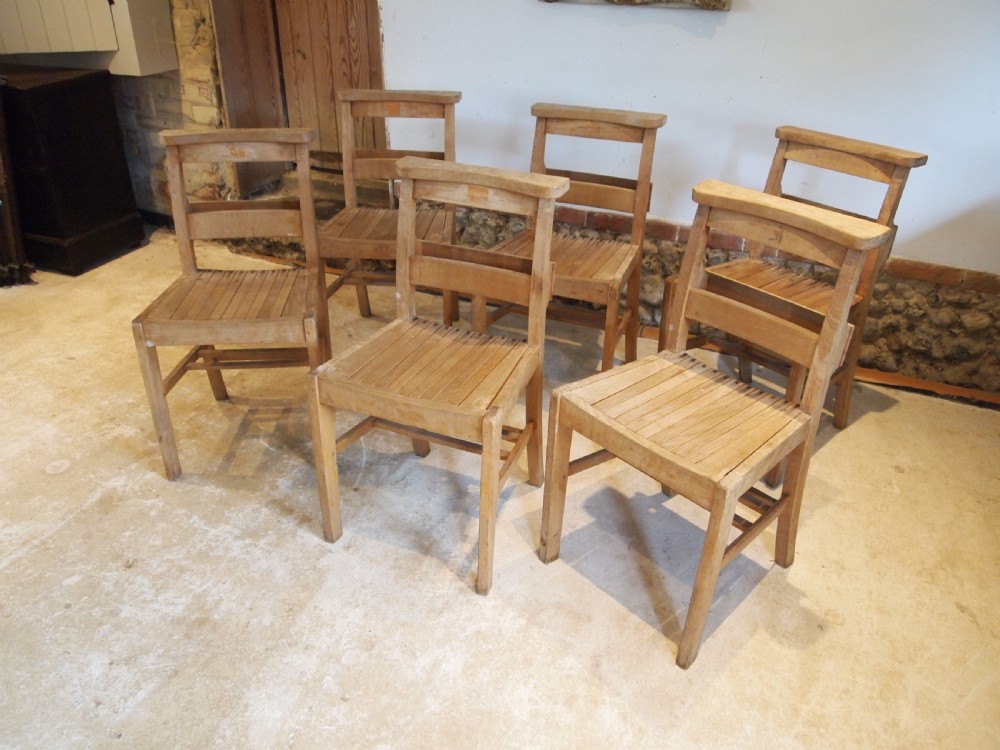 Chairs War Department chapel chairs kitchen dining Beech 6 View IX