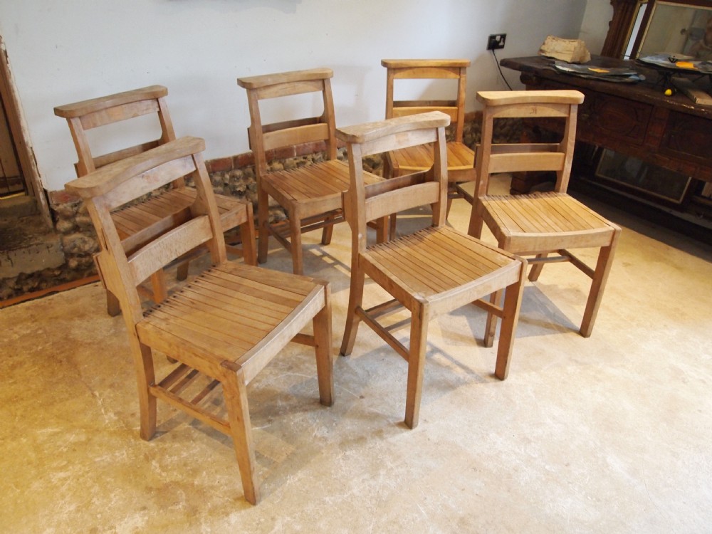 Chairs War Department chapel chairs kitchen dining Beech 6 View X