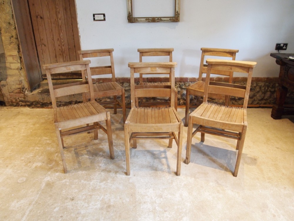 Chairs War Department chapel chairs kitchen dining Beech 6