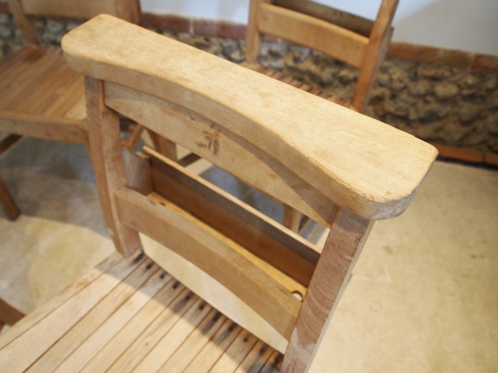 Chairs War Department chapel chairs kitchen dining Beech 6 View V