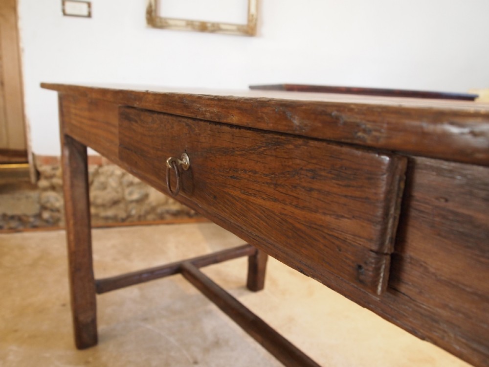 Table French Oak refectory farmhouse dining c1800 View VI