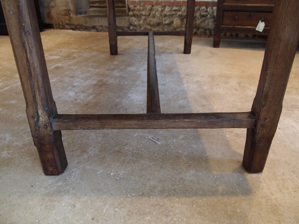 Table French Oak refectory farmhouse dining c1800 View VII