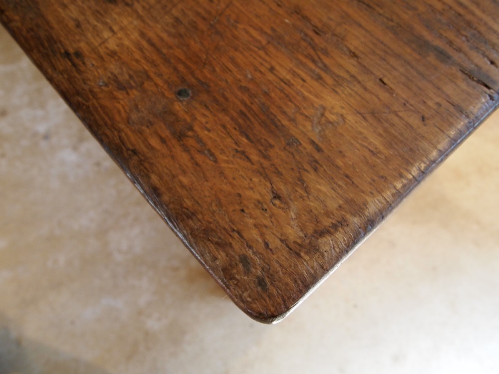 Table French Oak refectory farmhouse dining c1800 View VIII