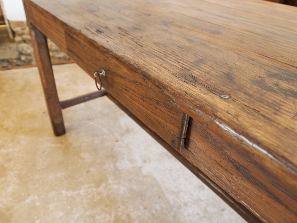 Table French Oak refectory farmhouse dining c1800 View IX