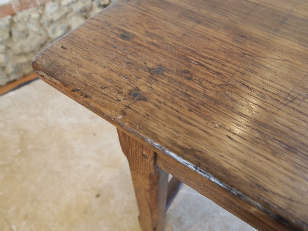 Table French Oak refectory farmhouse dining c1800 View X