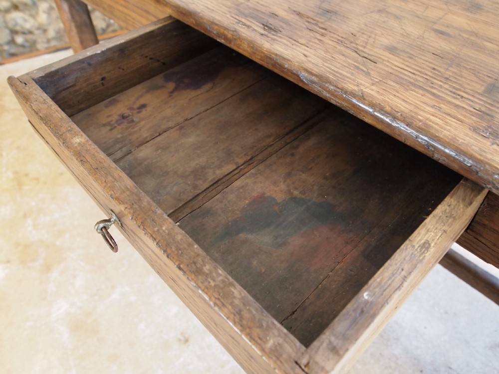 Table French Oak refectory farmhouse dining c1800 View XI