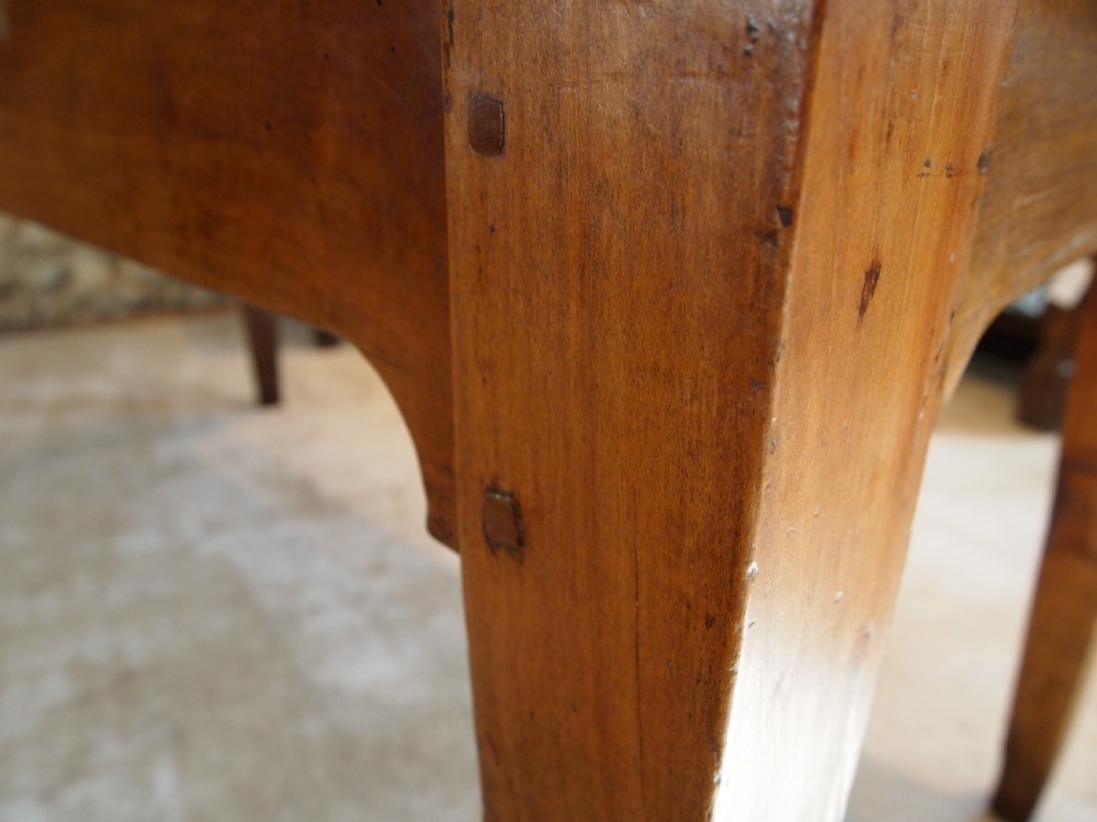 Table French Cherry wood refectory farmhouse dining c1850 View VIII